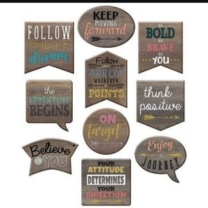 Teacher Created Resources | Positive Saying Bulletin Board Set (10)